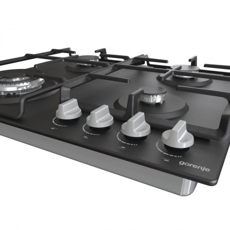Gorenje | GW641EXB | Hob | Gas | Number of burners/cooking zones 4 | Rotary knobs | Black - 4